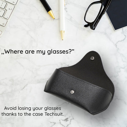 Techsuit ETPU2 Glasses Case, 167mm x 70mm x 40mm, Brown