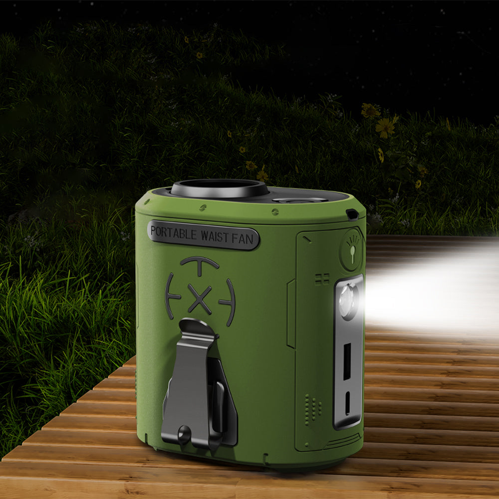 Techsuit Z14 Portable Fan with 5000mAh External Battery, Orange